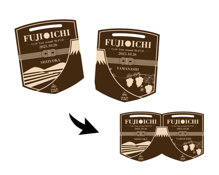 完走記念オリジナルメダルをプレゼント