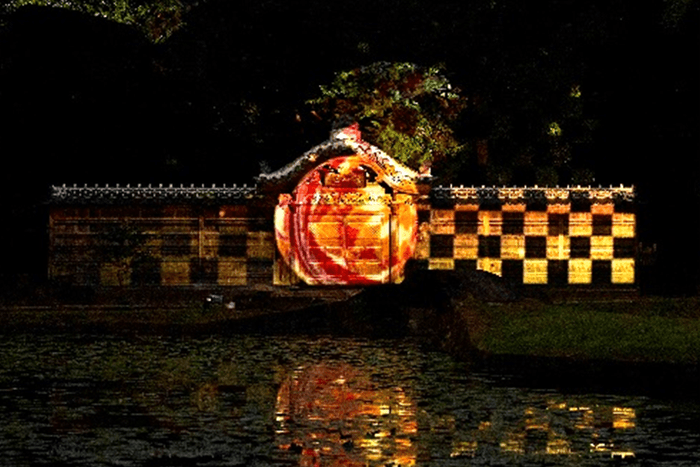 唐門プロジェクションマッピング(イメージ)