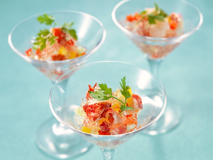 オマール海老と海の幸のクリスタルジュレ