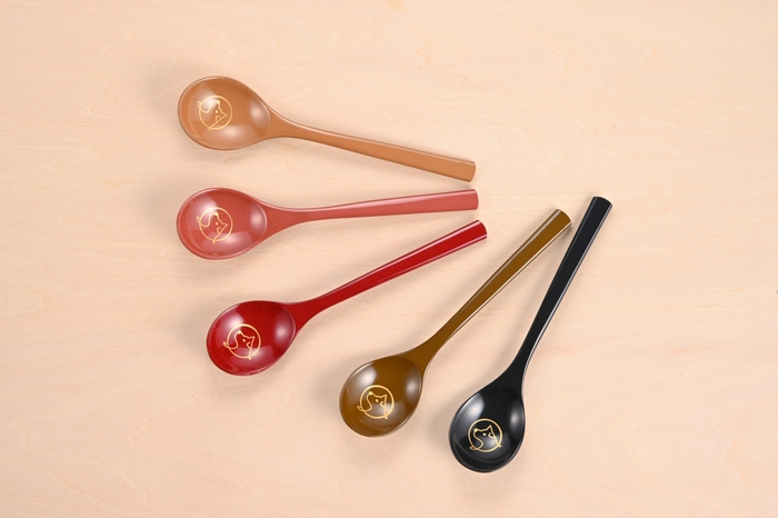 川連漆器×ハチふる スープスプーン