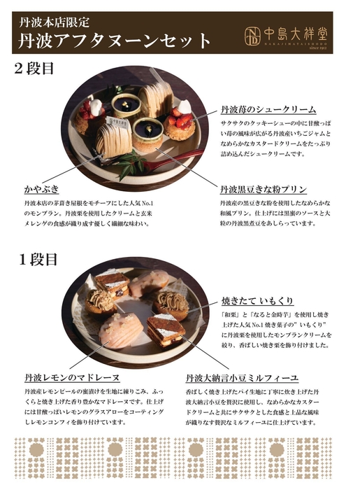 丹波アフタヌーンセット/セット内容