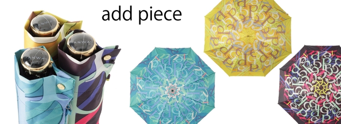 ハンウェイ (HANWAY) オールウェザー傘色鮮やかなプリントが映える「add piece」3カラー