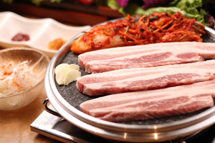 サムギョプサルセット(一人前)1,518円(税込)