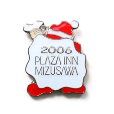 PINS FACTORY（ピンズファクトリー）ピンズ実例紹介株式会社プラザ企画　プラザイン水沢　様　「クリスマスピンバッチ」