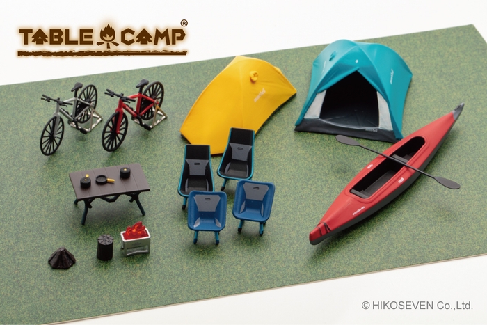 1/43 モンベル キャンプセット ステラリッジテント2&3 (イエロー) / (ターコイズ):内容