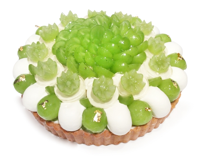 《広島福屋八丁堀店》シャインマスカットとパンナコッタのケーキ プライス:1,200円/1ピース