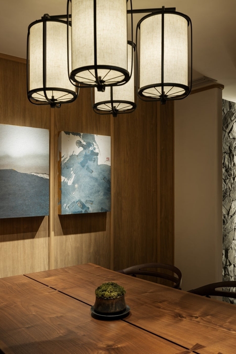 自然との調和を表現する上でアクセントとなるアートワーク