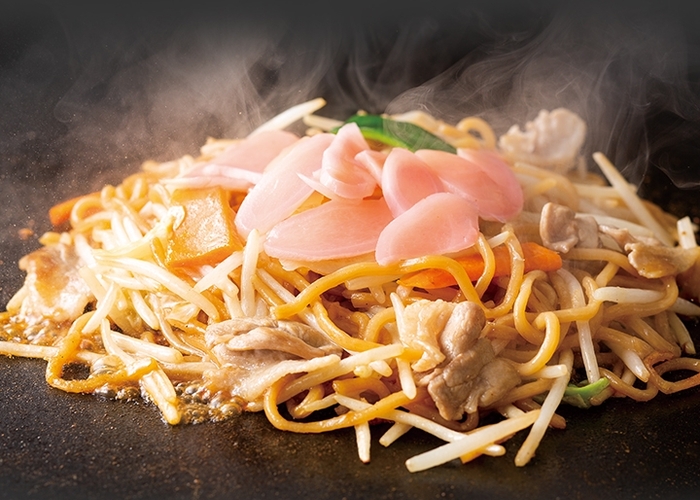 岩下の新生姜のあっさり豚塩焼きそば(調理イメージ)