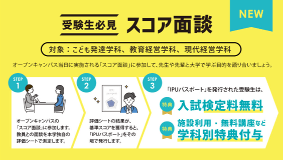オープンキャンパス特典 スコア面談