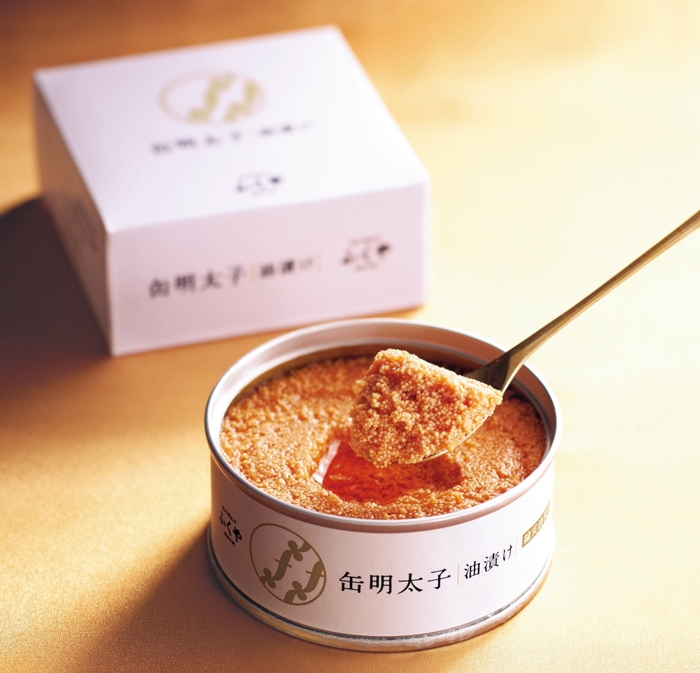 缶明太子 油漬け 開缶イメージ