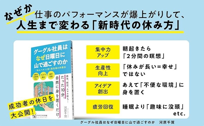 『グーグル社員はなぜ日曜日に山で過ごすのか』河原千賀 著(PHP研究所)