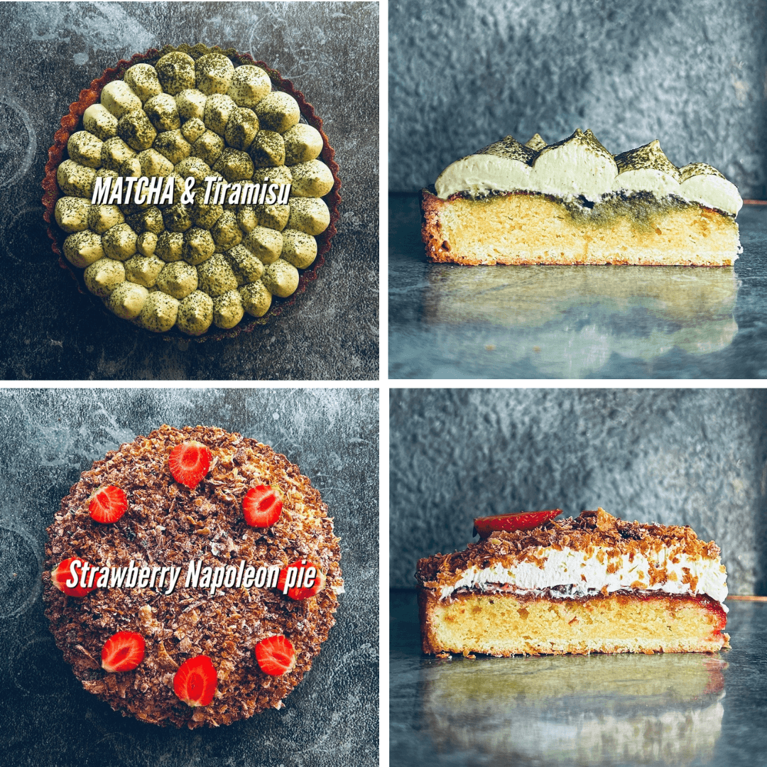 抹茶&ティラミス/ストロベリーナポレオンパイ
