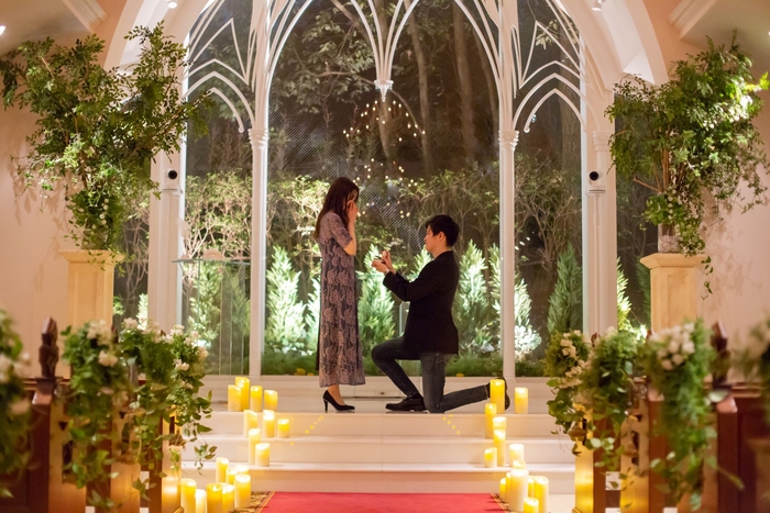 貸切のチャペルで“一生に一度の約束”を