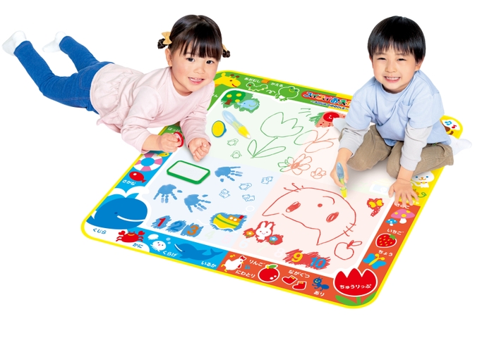 スイスイおえかき カラフルシート ペン2本&スタンプセット おえかき・いろ・ことば・ぬりえ・すうじ