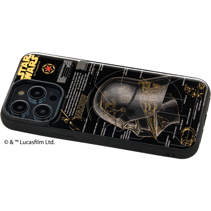 FLASH Darth Vader 基板アート iPhone 14Pro Maxケース ななめ