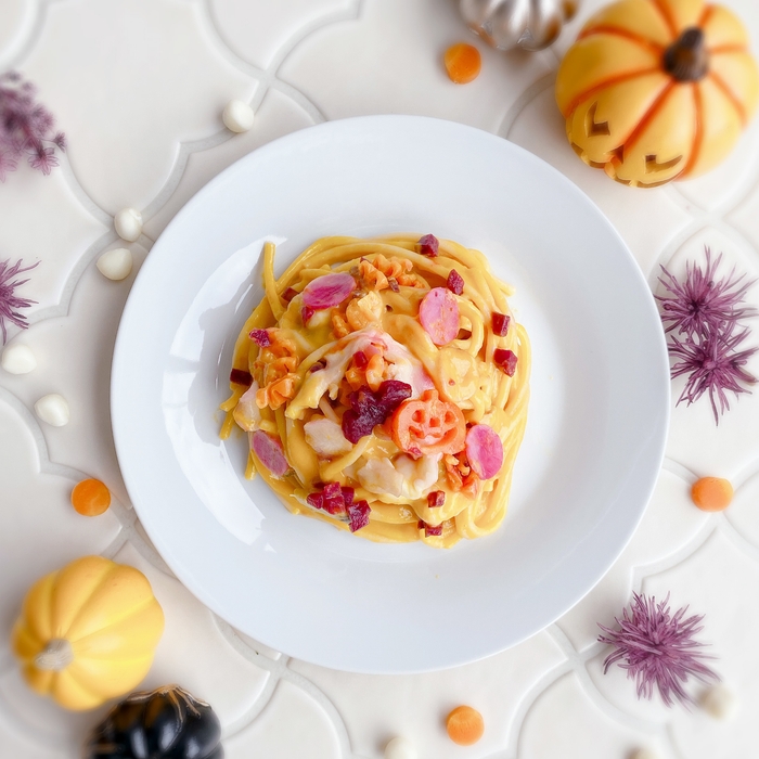 混ぜると本格パスタに!「かぼちゃ畑のカーニバル」