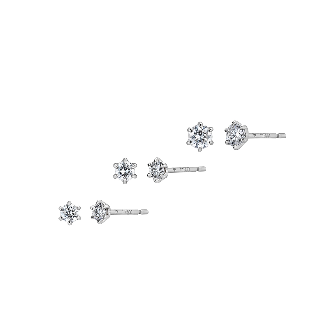 Pt999 ダイヤモンド ピアス(1)