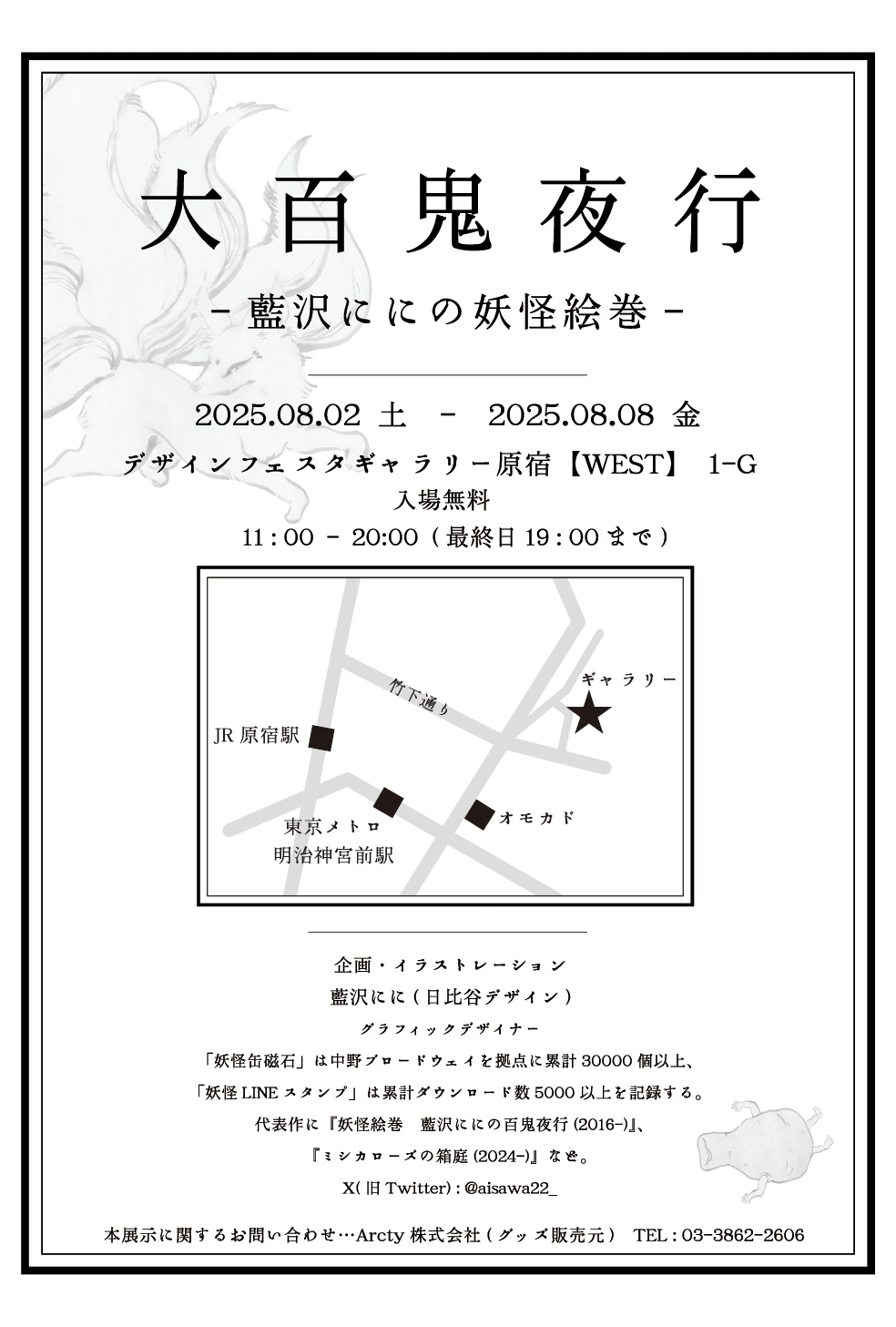 アクセスマップ、DM裏面