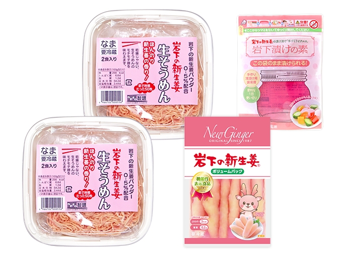 岩下の新生姜生そうめん ファミリーセット(4食分)