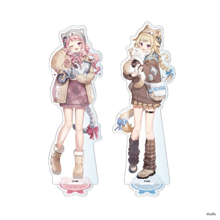 ▲HIMEHINA ビッグアクリルスタンド~もふもふ猫日和~(全2種) \1,650(税込)