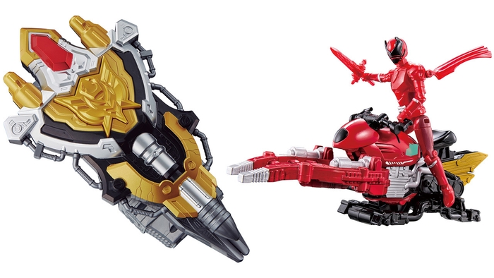 DXキングズウエポン(左)/アクションヒーロー クワガタオージャー&キングスピーダーセット(右)