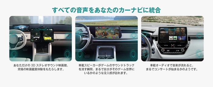 すべての音声をカーナビに統合