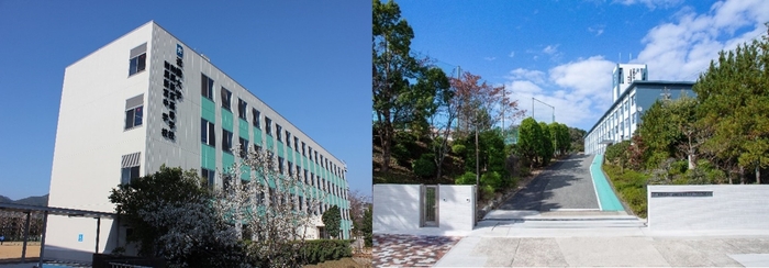 近畿大学附属新宮高等学校・中学校(左)、近畿大学附属豊岡高等学校・中学校(右)