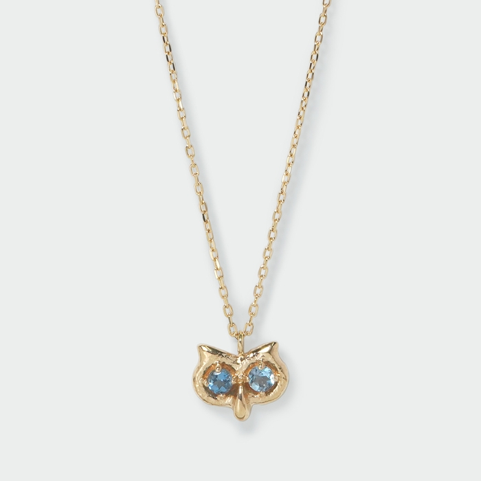 ネックレス　K10YG　アクアマリン　￥70,400