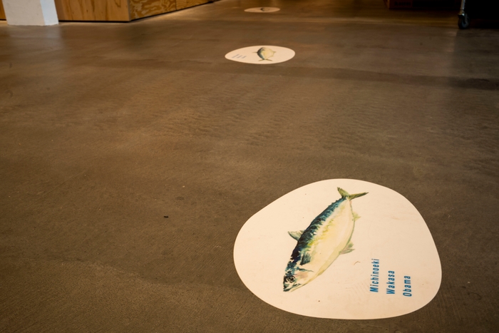 店内に出現するサバ