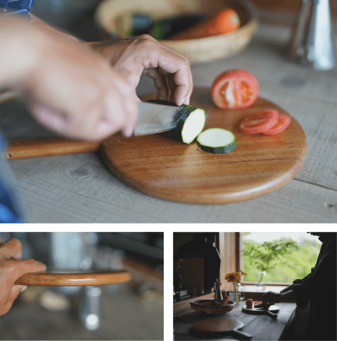 手軽に使える、木製カッティングボード