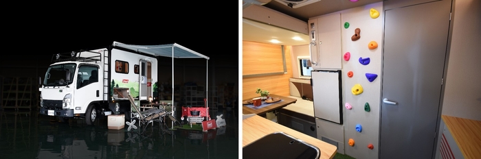 Colemanとコラボした「EXPEDITION EAGLE」(左:外観・右:内装)(※2)