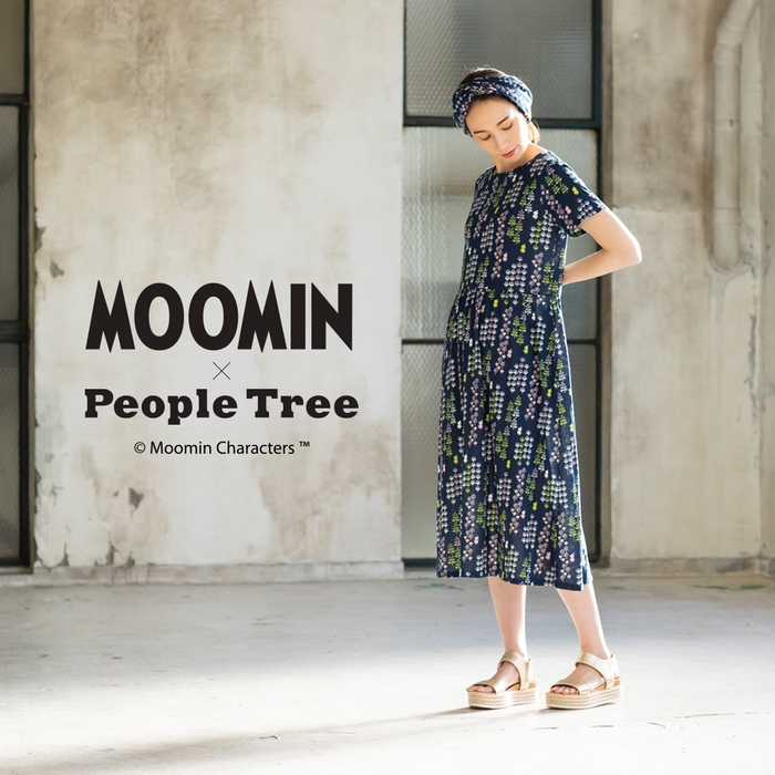 フラワー&リトルミイ ワンピース・ヘアバンド