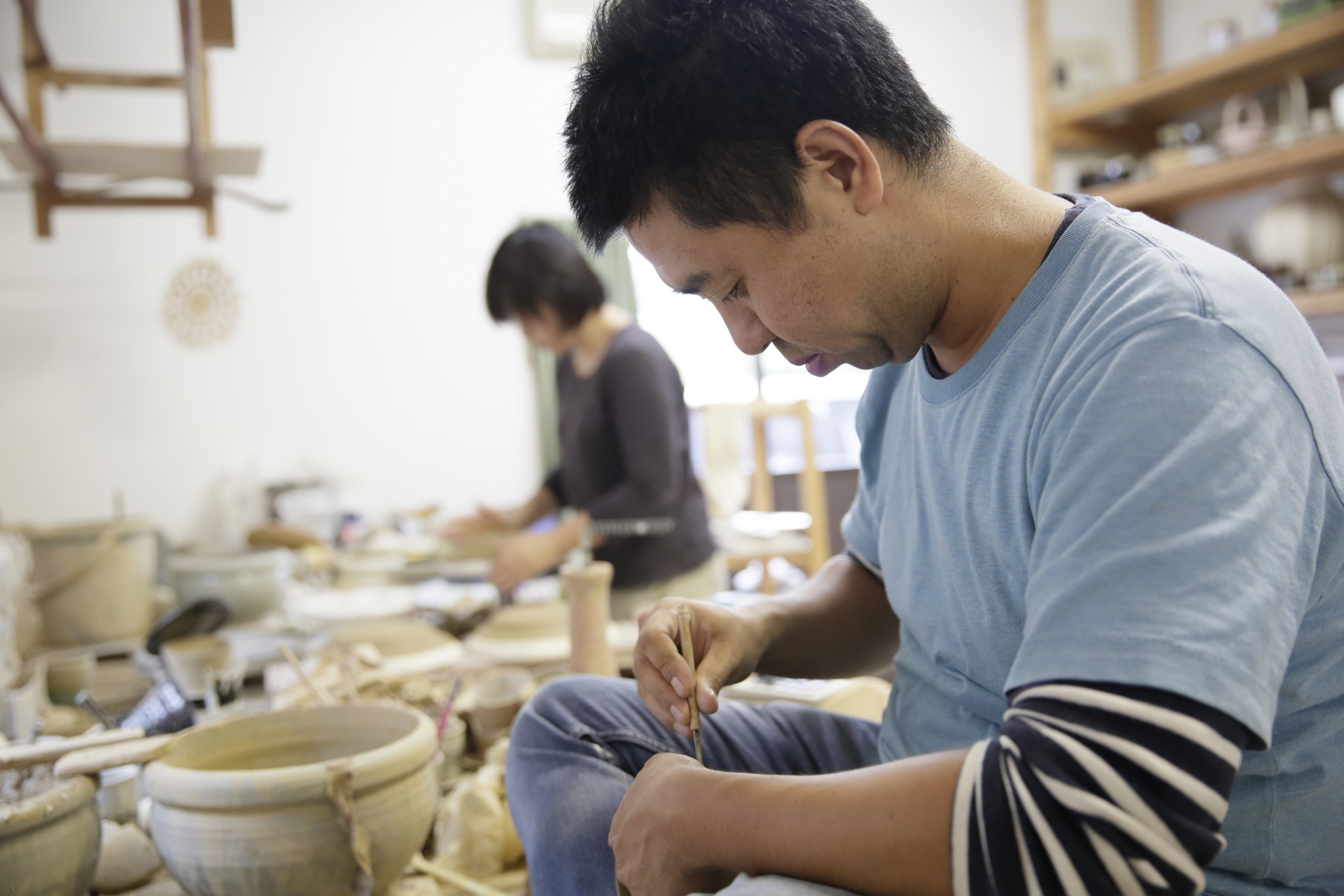 大塚 雅淑 作品作り風景