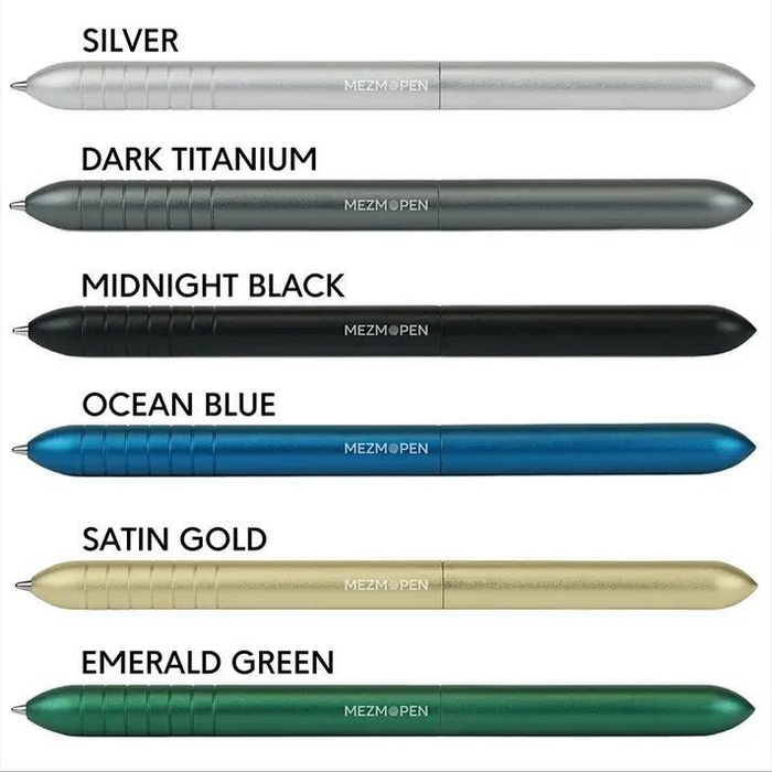 アルミニウム製ペンは全6色