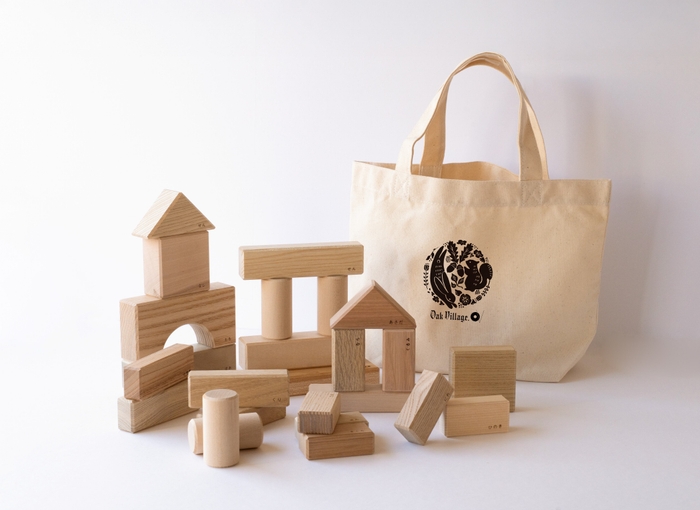 寄木の積木ふくろ付