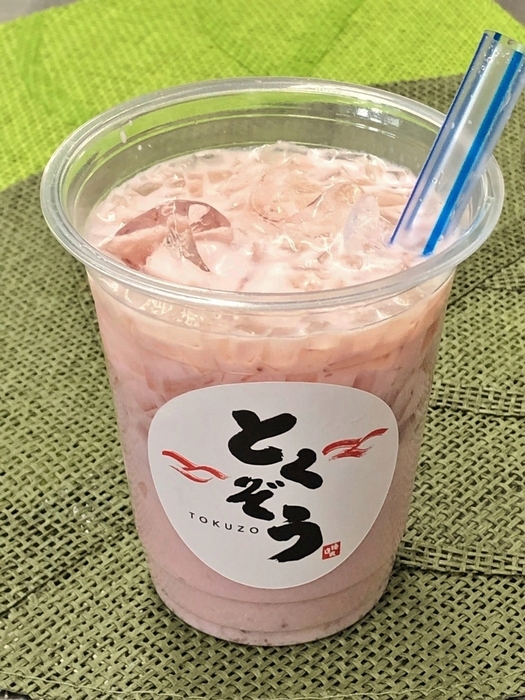 伊豆稲取産いちご使用 タピトコいちごミルクラテ