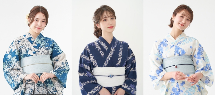 青系ゆかた