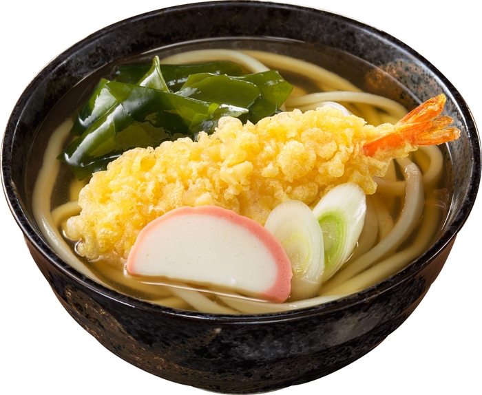 お水がいらない 海老天うどん シズル