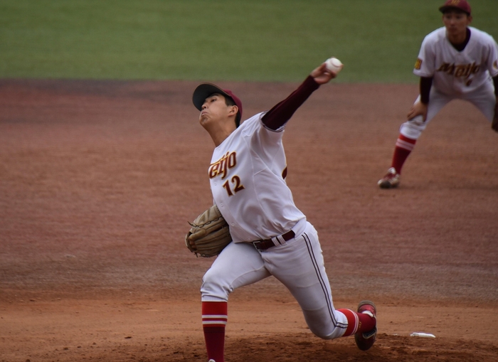 好投した池田翔紀投手(経済学部4年)