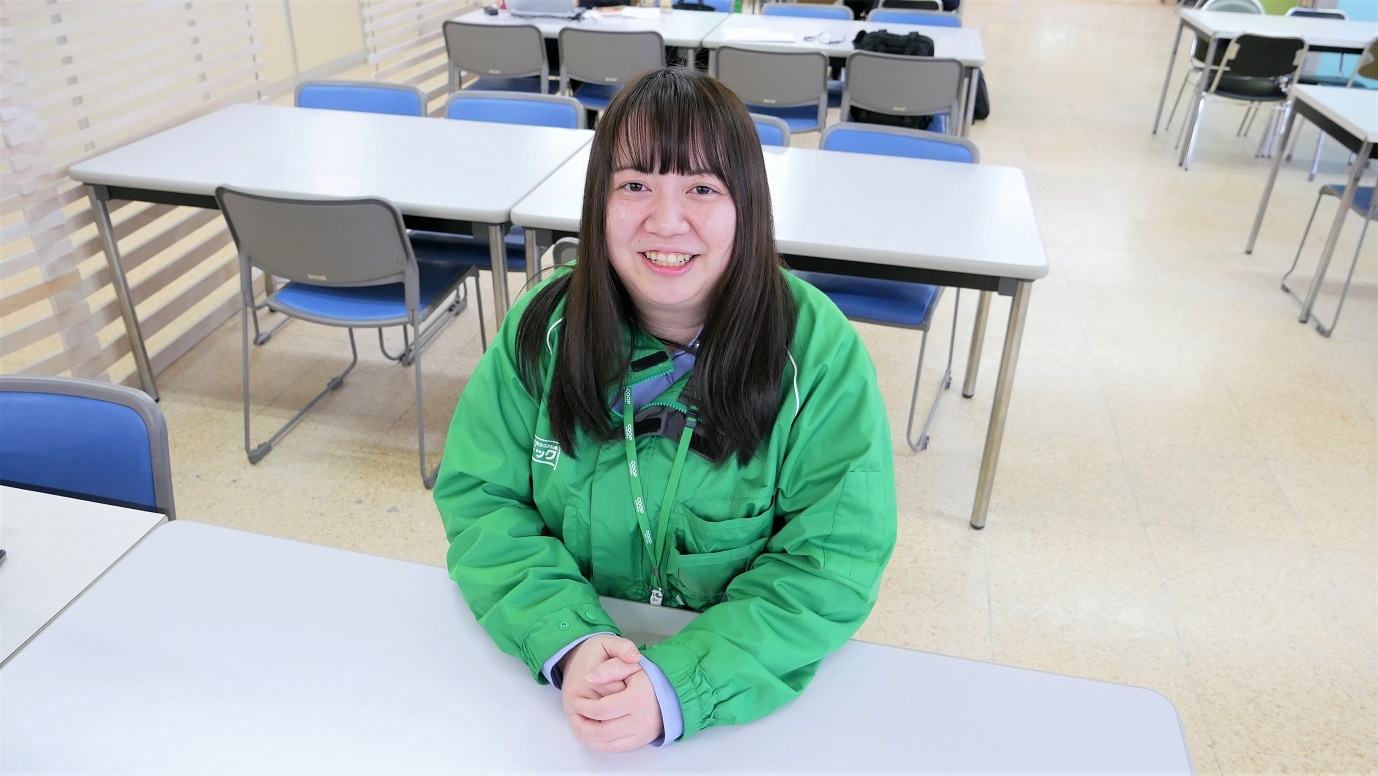 3月下旬に1週間活動を行った、コープさっぽろ宅配管理部の塩谷美紀(えんやみき)