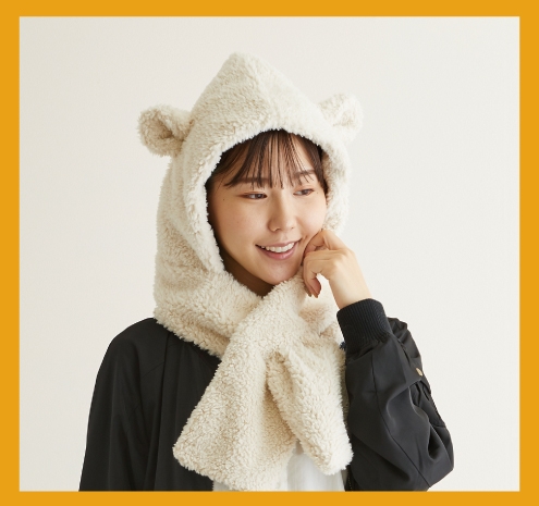 エスタ (estaa) フーディーマフラー ひつじ