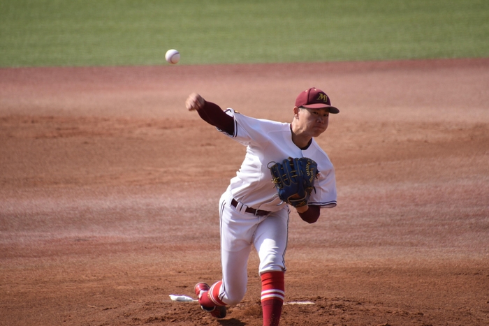 先発で粘りのピッチングを見せた藤井投手