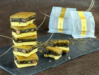 サクッ、とろっ、もち！？「ほうじ茶黒豆キャラメルサンド」と 抹茶・ほうじ茶の「あいす最中」を 老舗茶屋『妙香園』が6月1日より新発売