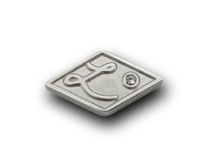 PINS FACTORY（ピンズファクトリー）株式会社L’sクリエイション様の社章を製作いたしました★スワロフスキーが品よく輝く社章