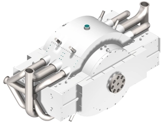 重量5.8kg・最大出力113馬力ガソリンエンジンから 重量922トン・最大出力240万馬力ディーゼルエンジンの 技術をライセンス供与