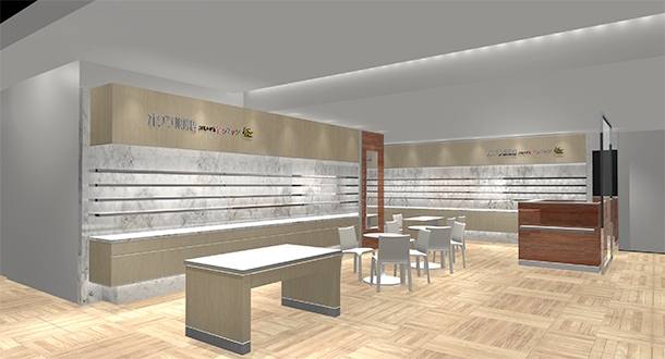 【オグラ眼鏡店/こどもメガネ アンファン 銀座三越店 完成予想CGパース】