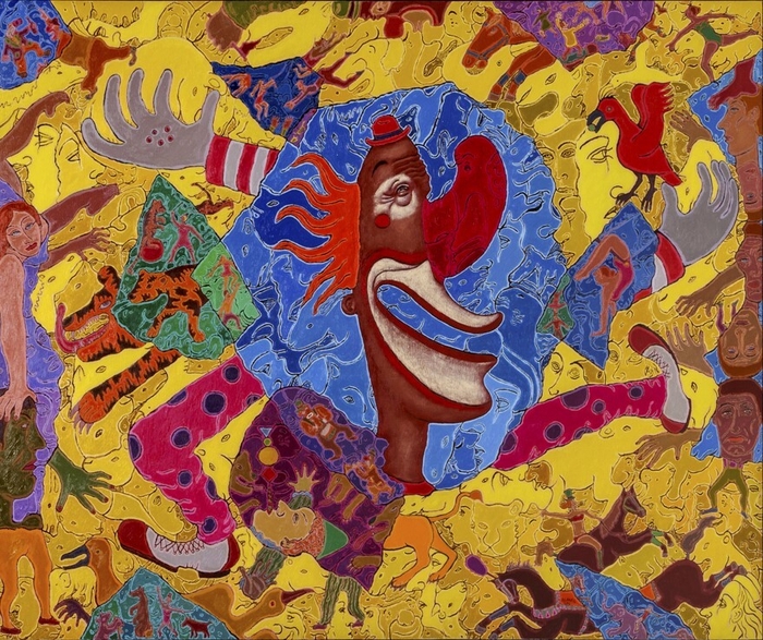 「CIRCUS BOKABE劇場(鳥と遊ぶピエロ)」 130F 2014年