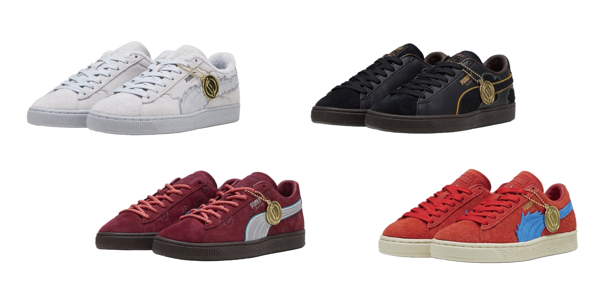 <ユニセックス PUMA × ワンピース スウェード スニーカー 画像>