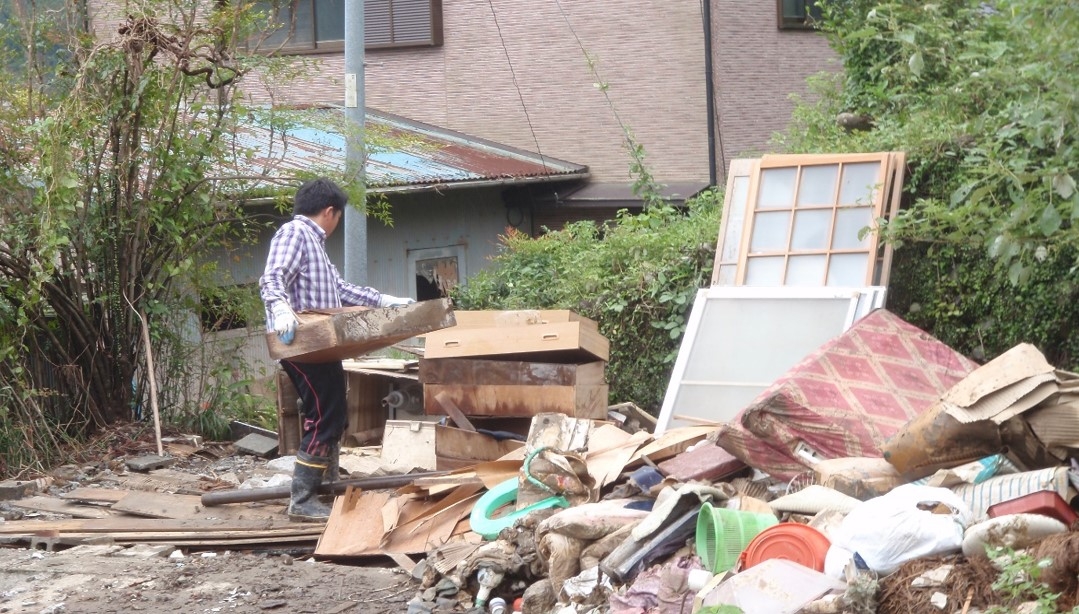 平成23年(2011年)紀伊半島大水害でのボランティア活動の様子