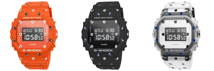 MY G-SHOCK DWE-5610NM(左からORANGE、BLACK 、SKELETON)(1)